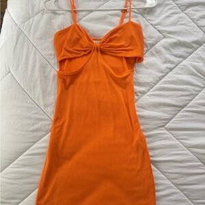 Princess Polly Bright Orange Mini Dress